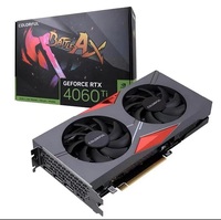 Carte graphique de jeu pour ordinateur de bureau RTX 4060 Ti 8 Go GDDR6 d'occasion/neuve avec refroidissement par ventilateur, 4e génération de cœurs Tensor, PCI Express 4.0, interface 128 bits