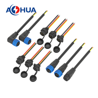 35A 2 + 3 Signal d'alimentation EV Tricycle chargeur connecteur K25 assemblage mâle et femelle monté sur panneau LED connecteur IP68/CE certificat