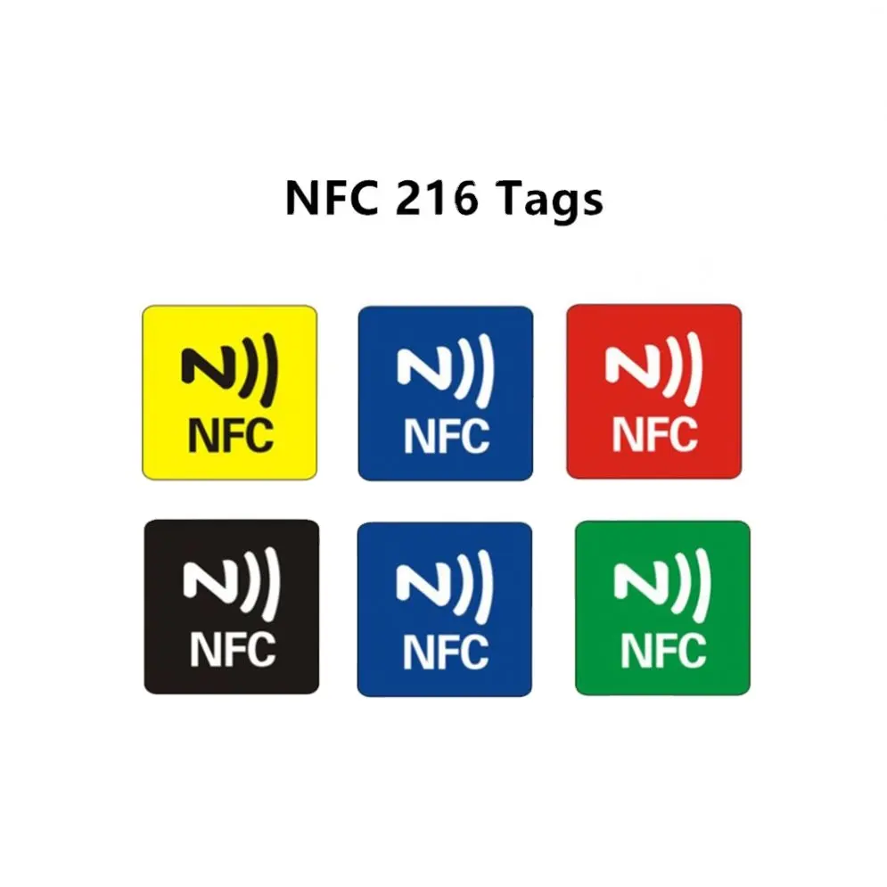 NFC 216 Chip Tag riscrivibile 13.56MHZ Smart Anti Metal Tag RFID adesivo NFC etichetta adesiva