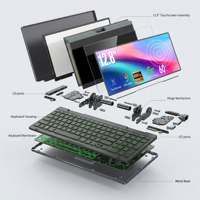 Nuevo Monitor de Teclado de 13 Pulgadas, 100 Teclas, Pantalla Táctil de 10 Puntos, Gama de Color SRGB del 99%, Plegable 180°, Conexión USB con un Solo Cable