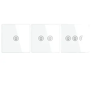 New ZigBee Multi-gang Smart Light Dimmer Switch Independent Control Smart Life/Tuya APP Relay Status Backlight Switch OFF RF