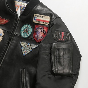 بيع بالجملة ملابس من الشركة المصنعة الأصلية عالية الجودة الصين طيار مفجر الرجال البيسبول بطانة القطن الحقيقي - Product Image 6