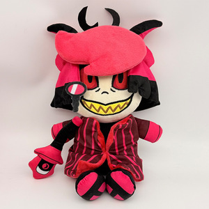 Hazbin Hotel Alastor Plush <b>Toy</b> Anime Character <b>Soft</b> <b>Stuffed</b> Doll Halloween Gift For Kids 8 13 Years Unisex - Product Image 1