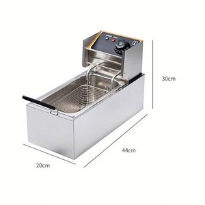 Thương mại 2500 watt điện nồi chiên sâu 6L thép không gỉ bể duy nhất cho nhà hàng chế biến thực phẩm máy móc - Product Image 2