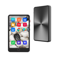 Lecteur MP4 portable 4 pouces, lecteur MP3 intelligent Android WiFi, 128 Go, streaming musical, Walkman avec écran tactile intégral et haut-parleur intégré