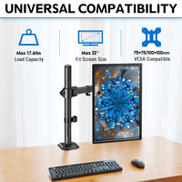 Bras de moniteur 32 pouces Monitorhalterung Support pour écran d'ordinateur PC