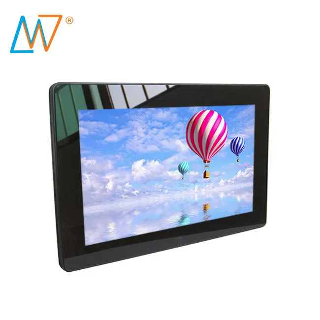 Tempered Glass 10 Inch Promotion Lcd Advertising Player Digital Photo Frame With Batteries Pictureframe