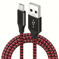 Câble de données Micro USB en nylon, charge rapide, câble de charge rapide personnalisé, câble de données USB Type C pour Android