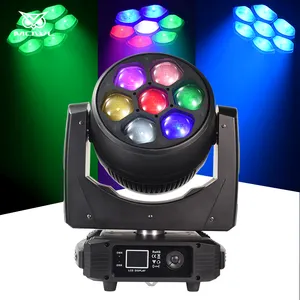 7x40 Bee Eye 7*40W RGBW 4 en 1 DMX 512 7x40W LED Wash Zoom Luz con cabezal móvil para Stage Club bar