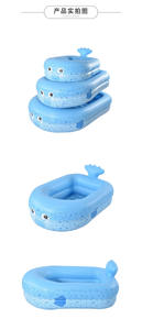 JOSEN PVC Inflatable Swimming Pool whale for Kids Lightweight Portable Kiddie Lounge Slide Water Sprinkler Outdoor Water Toys - Product Image 6