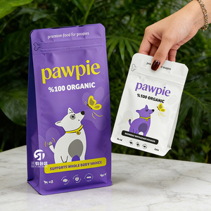 Custom Aluminum Foil <b>Pet</b> Food Bags 1kg–10kg | Flat Bottom Moisture Proof Packaging with Zipper for <b>Pet</b> Snacks - Product Image 3