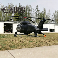 Vente chaude usine : Hélicoptère gonflable durable à l'échelle 1:1 / Avion gonflable publicitaire / Réplique gonflable de chasseur grand format OEM