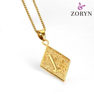 Collares con Colgante de Diamante Chapado en Oro 1%er, Estilo Motero, Punk, Hip Hop, Vintage, de Acero Inoxidable, Joyería de Moda para Hombres y Mujeres - Product Image 3