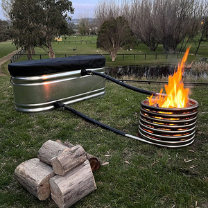 Accessoires de <span class=keywords><strong>chauffage</strong></span> en acier inoxydable au design moderne Hachillspa pour bain à remous extérieur chauffé au <span class=keywords><strong>bois</strong></span> - Product Image 2