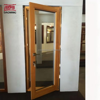 Portes doubles modernes sur mesure avec design personnalisé, surface finie sécurisée, imperméables et avec panneaux en verre