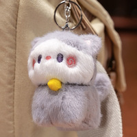 Peluche tendance et mignonne Capybara, Chat, Chien, en forme de coussin, sac pour enfants, porte-clés, breloque, pendentif