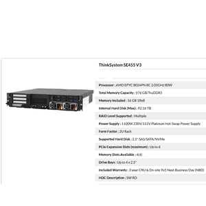 Servidor Edge con AMD EPYC 8024PN 8C 2.05GHz 80W, Servidor en Rack 2U - Product Image 4