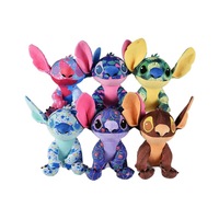 Porte-clés en peluche super doux motif Stitch, 25 cm, doublure en coton PP, anti-stress, cadeau de Noël