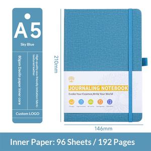 Cuaderno A5 de PU al por Mayor, con Logotipo Personalizado, en Blanco, de Alta Estética, Diario Simple para Estudiantes, Cuaderno de Regalo Empresarial - Product Image 4