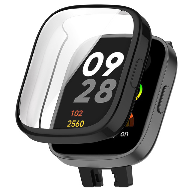 Waterproof Protective Watch Case Electroplating TPU Protection Case Cover for Redmi Watch3 /watch 3 Active