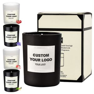 New Style Christmas <b>Candle</b> Luxury Glass <b>Candle</b> Jars Business Gift <b>Set</b> Custom <b>Candle</b> Wedding Gifts for Guests - Product Image 1