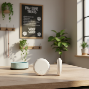 Dispositif anti-perte premium pour animaux de compagnie avec <span class=keywords><strong>puce</strong></span> de suivi et traceur <span class=keywords><strong>GPS</strong></span> pour chiens, chats, traceur pour animaux de compagnie, traceur en plastique écologique - Product Image 1