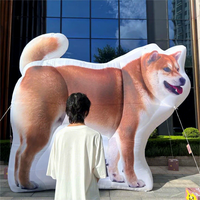 Mascotte de chien gonflable géante personnalisée avec logo, chien réaliste, accessoire pour magasin d'animaux/promotion en centre commercial/événement sur le thème des animaux