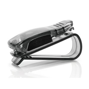 Porta occhiali parasole per auto con Clip per occhiali di colore nero e porta biglietti-auto e moto/accessori per auto - Product Image 1