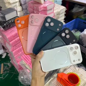 BALI Nhà Máy 2025 Tốt Nhất-Bán Cửa Sổ Lớn AG Matte Hai-Trong Một Từ Không Dây Sạc Điện Thoại Trường Hợp Đối Với iPhone 16 Promax 17 - Product Image 1