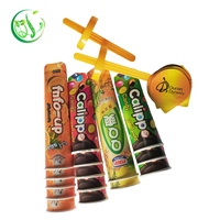 Tube à glace jetable biodégradable à paroi simple, imprimé sur mesure, en papier, avec système push-up