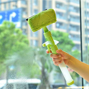 Nettoyeur de vitres double face avec fonction de pulvérisation pour le nettoyage des fenêtres, outil manuel en plastique JS-9087 - Product Image 4