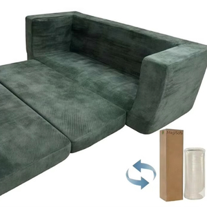 Furniture Project Supply Convertible Floor Sofa <b>Bed</b> Upholstered Compression Couch for Apartment Guest Room <b>Space</b> <b>Saving</b> Indoor - Product Image 1