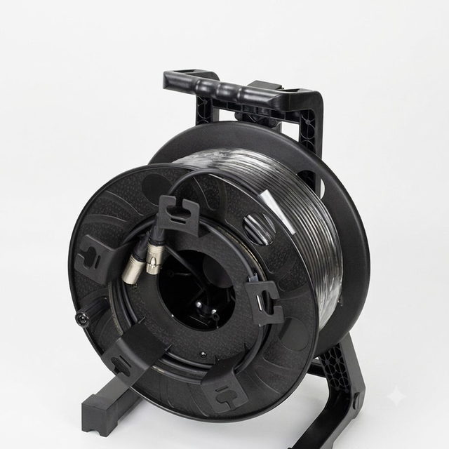 Star-Quad 3-Pin XLR Microphone Cable Bulk Reel 100M 24AWG Balanced Shielded OFC PVC Jacket Camera Studio Live Sound Touring