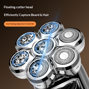 Multifunctional <b>Head</b> Shaver Bald Men Magnetic Detachable Blades Waterproof Wet Dry Electric <b>Razor</b> Rechargeable Shaving - Product Image 4