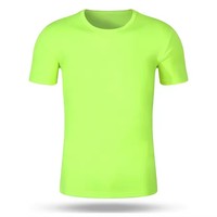 T-shirts doux pour hommes 100 % polyester, coupe classique, impression sérigraphique personnalisée avec logo, prix usine Chine-Bangladesh, livraison rapide