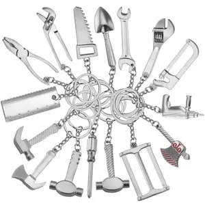 Benutzer definierte Thor Hammer Schlüssel anhänger Metall zange Schraubens chl üssel Schaufel Männer Multi tool Schlüssel ring Selbstverteidigung Mini Multi Tool Schlüssel bund