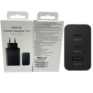 Original para <span class=keywords><strong>Samsung</strong></span> <span class=keywords><strong>Trio</strong></span> <span class=keywords><strong>cargador</strong></span> 65W Gan USB C adaptador de corriente <span class=keywords><strong>cargador</strong></span> súper rápido para dispositivos móviles portátiles - Product Image 1