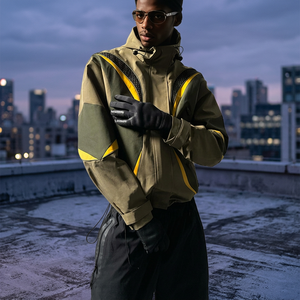 Chaqueta con Capucha de Lona Hecha en Taiwán, Unisex, Ecológica, Transpirable, Técnica, Urbana, Funcional para Exteriores - Product Image 2
