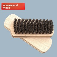 Brosse à chaussures en bois de hêtre, poils de cheval et de sanglier pour l'entretien et le nettoyage du cuir, vente en gros d'usine OEM de Chine