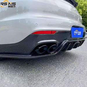 Pour Porsche Panamera 970 970.1 970.2, lèvre avant en fibre de carbone, jupe latérale, diffuseur arrière, aileron, modification légère, pièces de carrosserie - Product Image 5