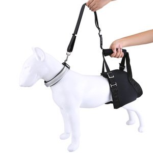 Harnais de soutien pour chien noir réglable rembourré réfléchissant pour chiens handicapés ou blessés - Product Image 1