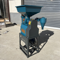Machine à décortiquer le riz combinée automatique commerciale de petite taille avec moteur diesel et essence