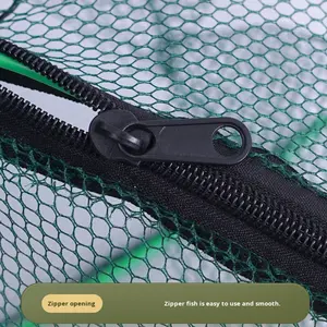 Nassa per Gamberi in Monofilamento Senza Nodi, Rete da Pesca Pieghevole in Nylon con Ingresso Unidirezionale per Catturare Pesci, Gamberi, Loche, Anguille Gialle, Granchi - Product Image 4