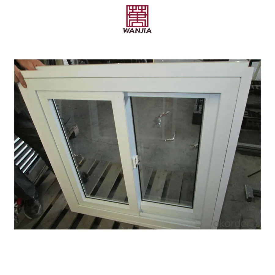 Wanjia Nhà cung cấp nhà văn phòng đôi kính cửa sổ trượt uPVC cửa sổ trượt