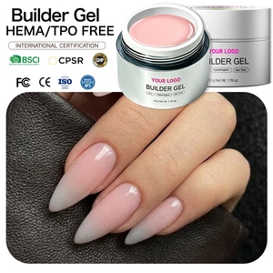 Gel Constructor Profesional Hema Free 50g, Fórmula Segura, Sin Olor, Amigable con la Piel, Gel para Uñas, OEM ODM, Venta al Por Mayor Global, Exportación - Product Image 1