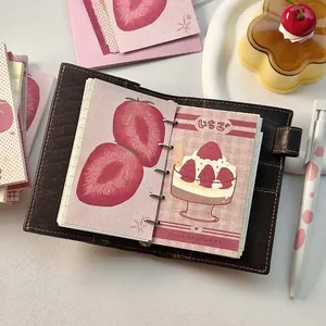 Dâu Tây <span class=keywords><strong>Memo</strong></span> Pads Kawaii phong cách Hàn Quốc M5 sổ lưu niệm giấy Tạp Chí Ins cà chua notepad lưới cơ sở giấy trang trí nguồn cung cấp - Product Image 5