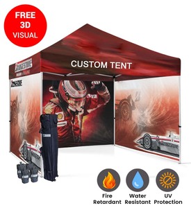 Carpa de Mercado Personalizada con Logotipo, Estructura de Aluminio Resistente, 3x3 Metros, para Publicidad, Impresión Personalizada, 10x10 Pies - Product Image 4
