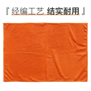 Microfiber Cleaning Cloth Orange Solid Color Strong Stain Removal For Mirror Household Use - Product Image 4