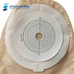 หนึ่งชิ้นกาวถุง Ostomy ทึบแสงไฮโดรคอลลอยด์แผ่นฐานระบายน้ำ Colostomy กระเป๋าที่มี60มิลลิเมตร - Product Image 3