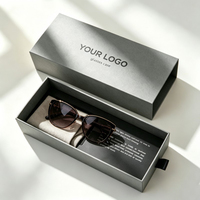 Boîte de luxe personnalisée pour bijoux de mode en gros, boîte à lunettes avec couvercle, boîte en papier Terre et Ciel